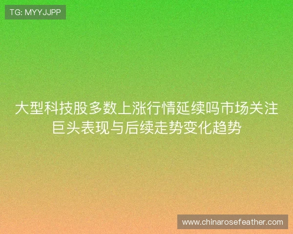 大型科技股多数上涨行情延续吗市场关注巨头表现与后续走势变化趋势 大型科技股多数上涨行情延续吗市场关注巨头表现与后续走势变化趋势